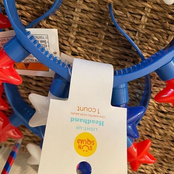 4th of July Party Supplies Light Up Star Headbands Light up Star Glasses Garland - Picture 4 of 12